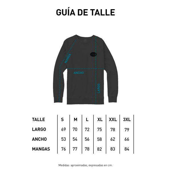 Tabla de talles CUELLO REDONDO - SNOW CREW