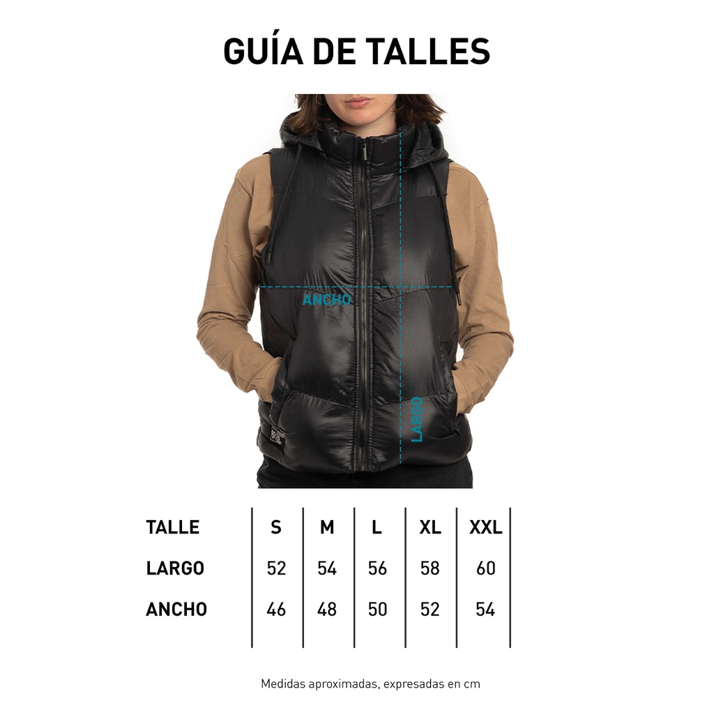 Guia de talle EMPOWERED