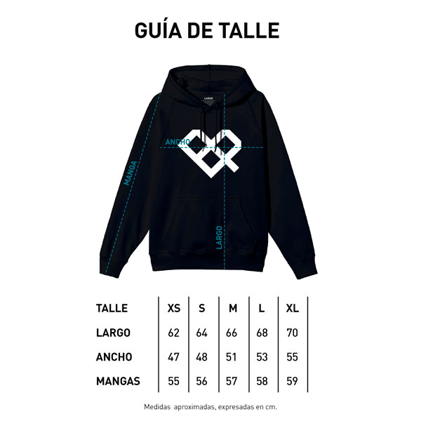 Tabla de talle Canguro Mujer W22